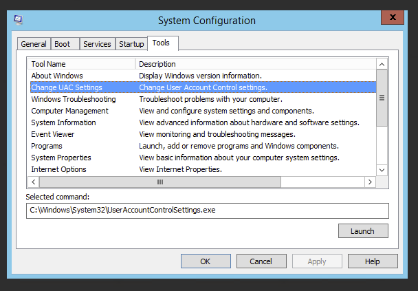 Как отключить uac в windows server 2012 r2